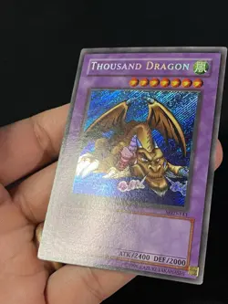 Yugioh Thousand Dragon MRD-143 Secret 1ST ED MISPRINT ERROR FOIL/NAME SHIFT NM - Image 4