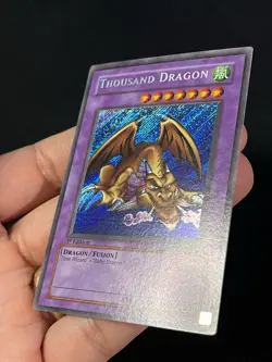 Yugioh Thousand Dragon MRD-143 Secret 1ST ED MISPRINT ERROR FOIL/NAME SHIFT NM - Image 5