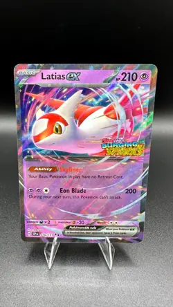 Pokemon Latias ex 076/191 Surging Sparks Stamped Promo Card - Image 1