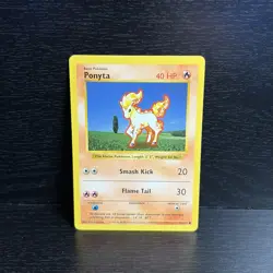 Pokemon TCG Ponyta 060/102 Base Set (Shadowless) Common card Unlimited HP/DMG - Image 1