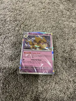 Pokemon Mega Evolution Stamped Alakazam MEP 003 Pre Release Promo Card - Image 1