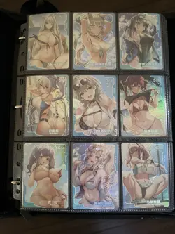 Goddess Story Doujin Waifu Anime Card Lot w Binder (b) - Image 2