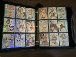 Goddess Story Doujin Waifu Anime Card Lot w Binder (b) - Image 3