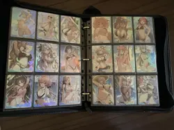 Goddess Story Doujin Waifu Anime Card Lot w Binder (b) - Image 4