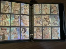Goddess Story Doujin Waifu Anime Card Lot w Binder (b) - Image 5