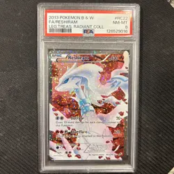 Reshiram Legendary Treasures RC22/RC25 Radiant Collection Pokemon Card PSA 8 - Image 1