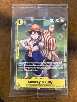 One Piece CCG Monkey.D.Luffy OP10-111 Rare Promo Card Factory Sealed Mint - Image 1