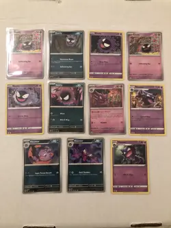 Lot Of 11 Gastly Haunter Pokemon Cards - Image 1