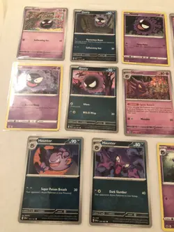 Lot Of 11 Gastly Haunter Pokemon Cards - Image 2