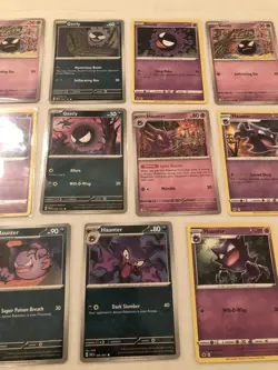 Lot Of 11 Gastly Haunter Pokemon Cards - Image 3