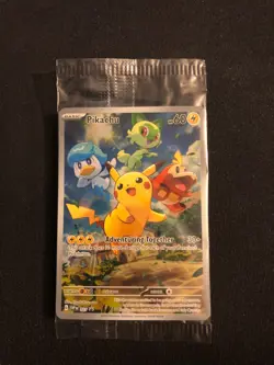 Sealed Pikachu 027 Sv: Scarlet & Violet Promo Cards Holo - Image 1