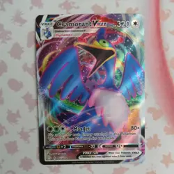 Pokemon TCG Cramorant VMAX Shining Fates Holo Ultra Rare Card 055/072 - Image 1