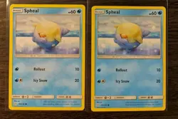 5x Spheal (3x 50/236 & 2x 49/236) Pokemon card SM Cosmic Eclipse common NM - Image 2