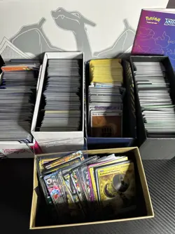 HUGE Lot Of Pokemon Cards TCG Full Art Holo EX Gold Bulk Charizard Box No Packs - Image 4