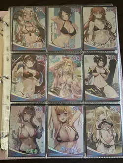 Goddess Story Erogenous Girl Doujin Waifu Anime Card Lot w Binder - Image 2