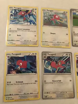 Lot Of 8 Porygon and Porygon2 Pokemon Cards - Image 2
