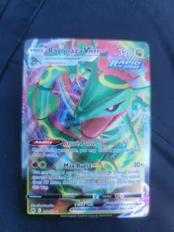 Rayquaza VMAX Pokemon Card with Azure Pulse & Max Burst - Image 1