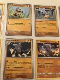 Lot of 8 Cubone and Marowak Pokemon Cards - Image 3