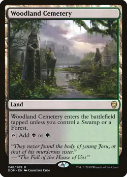 MTG - 4 x Woodland Cemetery - Playset 4x x4 - Dominaria Regular NM - Image 1