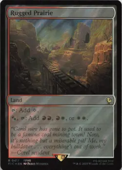 Rugged Prairie (Surge Foil) - FOIL - R Commander: FINAL FANTASY 417 - MTG - Image 1
