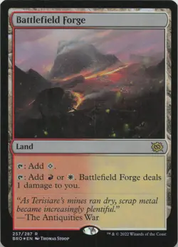 Battlefield Forge - FOIL - R The Brothers' War 257 - MTG - Image 1