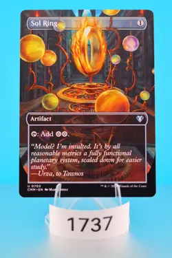 MTG Sol Ring (Borderless) Commander Masters Regular #703 - Image 1