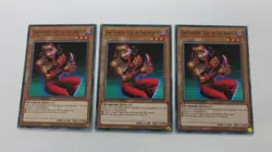 3x DARK SCORPION CLIFF THE TRAP REMOVER 1ST SGX3-EN102 COMMON YUGIOH NM UNPLAYED - Image 1