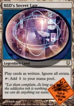 Moderatly Played, English - 1 x MTG R&D's Secret Lair Unhinged - Image 1