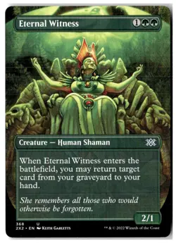 MTG Eternal Witness (Borderless) - Double Masters 2022 Moderately Played English - Image 1