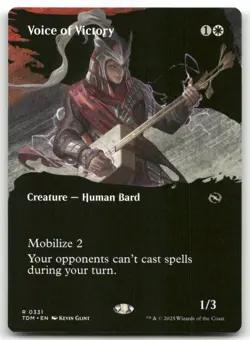 Voice of Victory (Borderless) #331 MTG Tarkir TDM NM X1 - Image 1