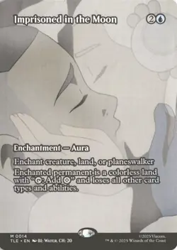 MTG Imprisoned In the Moon (0014) *Non-Foil* Borderless Avatar TLE NM/MT - Image 1