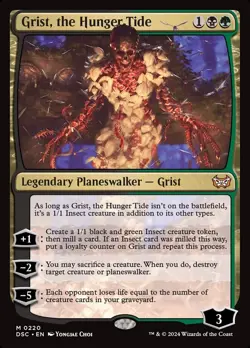 1x - Grist, the Hunger Tide - #220 - CMR: Duskmourn: House of Horror - NM MTG - Image 1