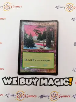 MTG | Forest (2001 Ice Age) | Arena Promo | Foil | Heavily Played | English - Image 1