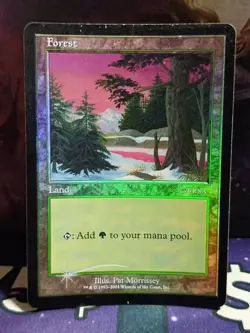 MTG | Forest (2001 Ice Age) | Arena Promo | Foil | Heavily Played | English - Image 3