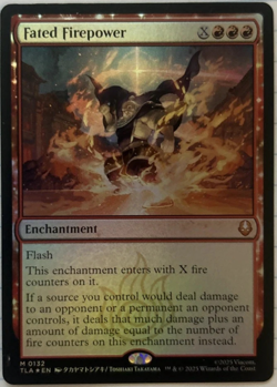 Fated Firepower Foil - Avatar The Last Airbender MTG NM #132 - Image 1