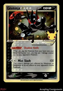 2019 Pokemon Sword and Shield Black Star Promo #SWSH144 Greninja Star P SWIRL - Image 1