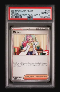2023 Pokemon Play! Miriam Prize Pack Ser. 3 PSA 10 Gem Mint Low Pop ?? - Image 1