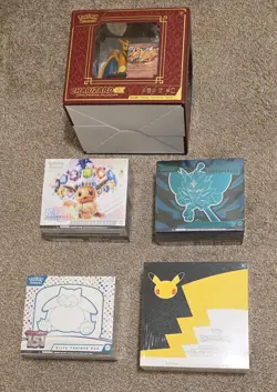 Pokemon Sealed Lot - Celebrations Pokemon Center ETB, 151 ETB, Prismatic ETB +++ - Image 1