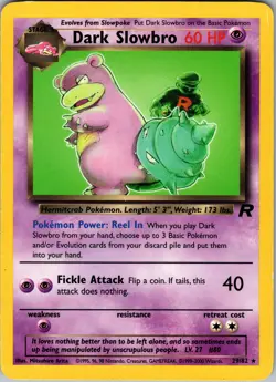 Dark Slowbro (29) Team Rocket Rare LP Pokemon 29/82 Unlimited - Image 1