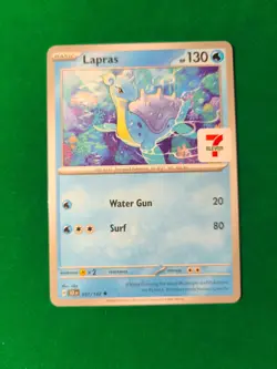 7/11 Lapras 031/142 Seven Eleven Asia Exclusive Promo SCR Pokemon TCG - Image 1