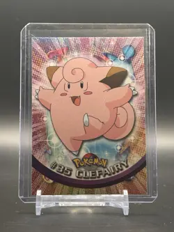 Topps Pokemon Clefairy #35 TV Animation Edition Non Holo Green Logo 1999 NM - Image 1