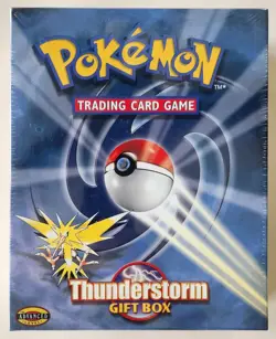 Pokemon Thunderstorm Gift Box Factory Sealed 3 WOTC Booster Packs Near Mint - Image 1