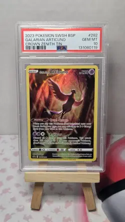 PSA 10 Galarian Articuno SWSH #282 Crown Zenith Black Star Promo Pokemon - Image 1
