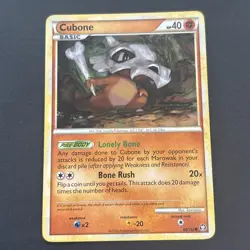 Cubone 60/102 Regular HGSS: Triumphant Pokemon LP+ 2010 - Image 1