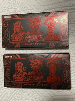 Yu-Gi-Oh! Legendary 5D's Deck Boxes x2 English 1st Edition SEALED - Image 1