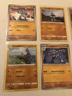 Lot Of 6 Machop Machoke and Machamp Pokemon Cards - Image 2