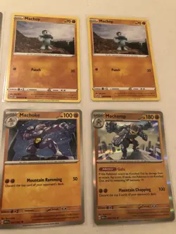 Lot Of 6 Machop Machoke and Machamp Pokemon Cards - Image 3