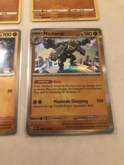 Lot Of 6 Machop Machoke and Machamp Pokemon Cards - Image 4