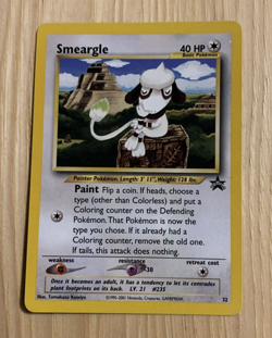 SMEARGLE 2001 POKEMON BLACK STAR PROMO CARD #32 NM - Image 1