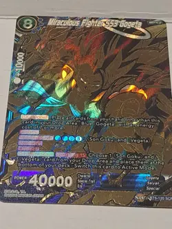 Dragon Ball Super Card Game BT5-120 SCR Miraculous Fighter SS3 Gogeta Secret Rar - Image 5